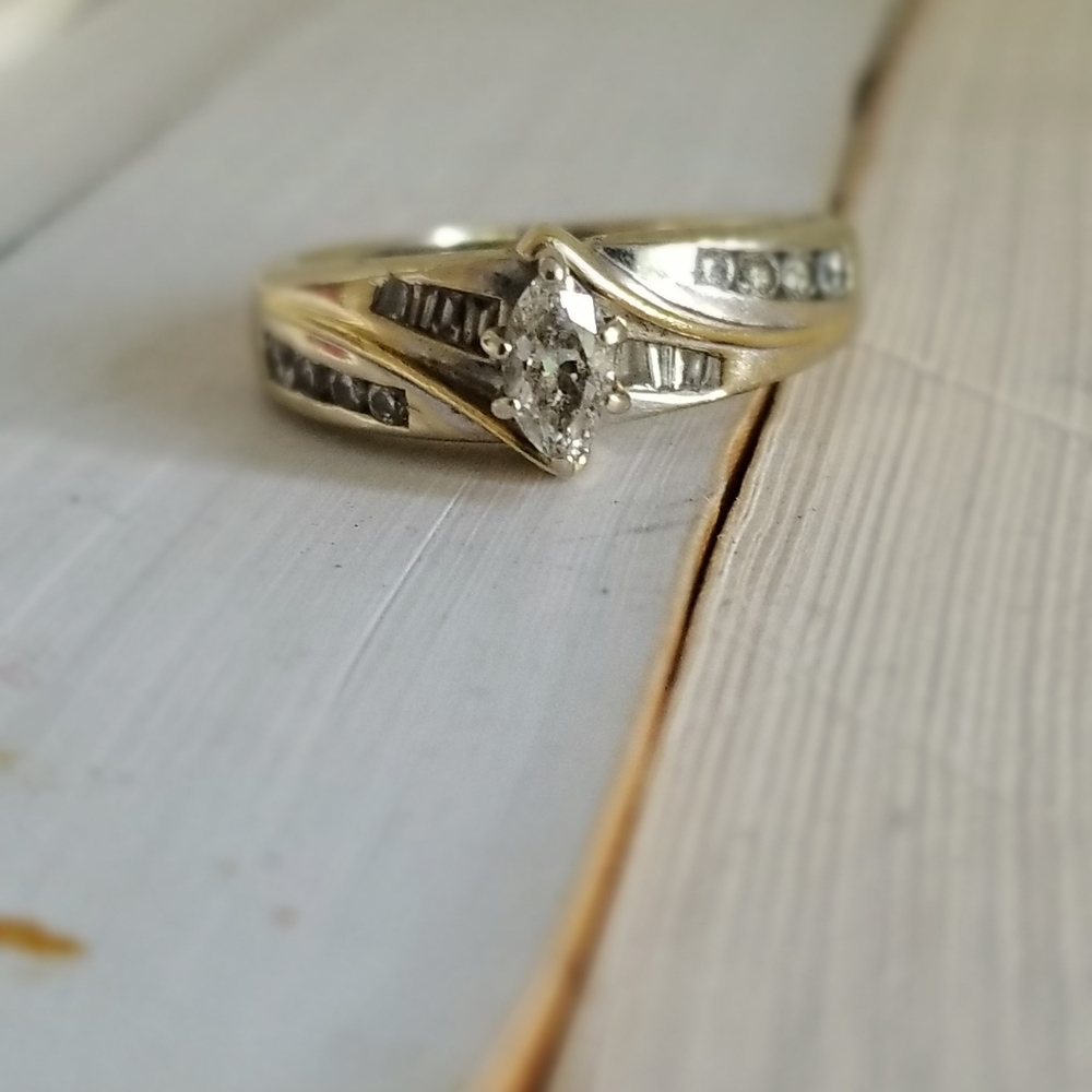 Leo Schachter LSC leo diamond vintage ring  14k - Picture 4 of 16
